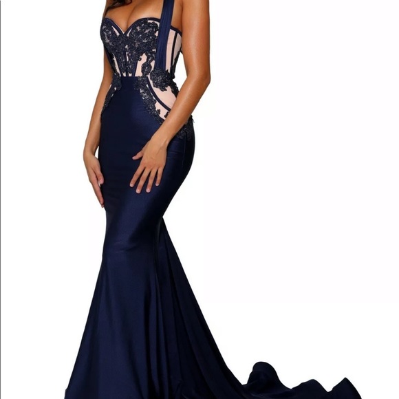 House of CB Dresses & Skirts - Portia & Scarlett Navy Gown Dress